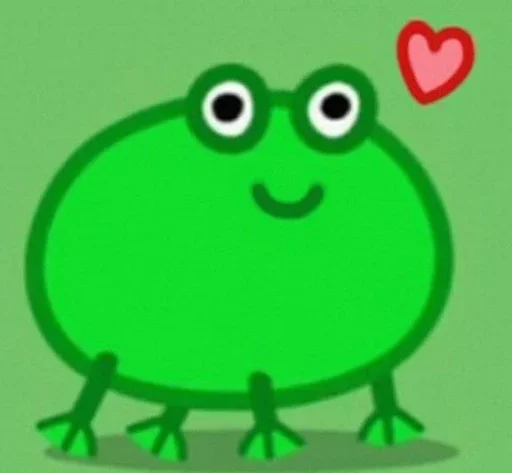 😘 Стикер «смяшные легушьки» для Telegram
