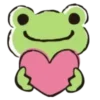 Стикер 51 💗 Набор эмоджи с лягушками