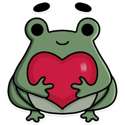 ❤️ Стикер «Frog&;s Fine Box» для Telegram