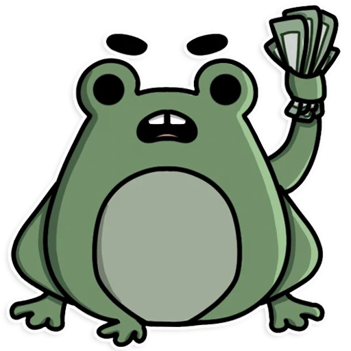 💵 Стикер «Frog&;s Fine Box» для Telegram