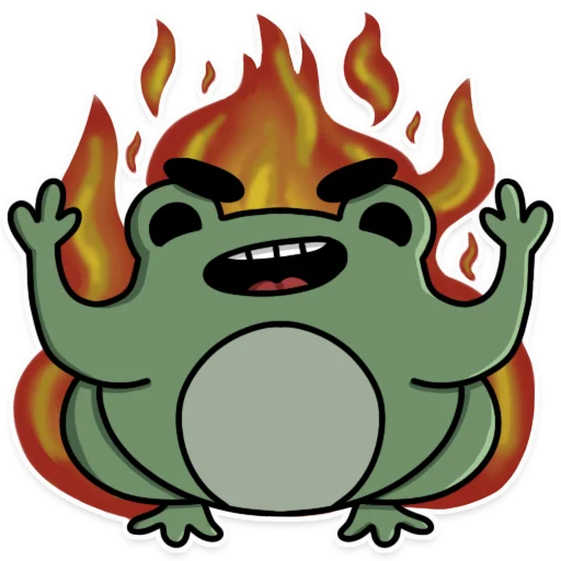 😡 Стикер «Frog&;s Fine Box» для Telegram