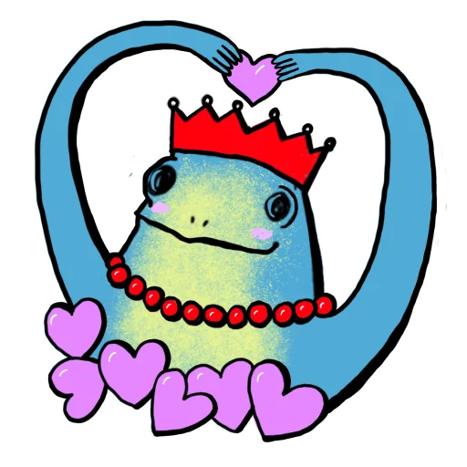 ❤️ Стикер «Царевны-лягушки» для Telegram