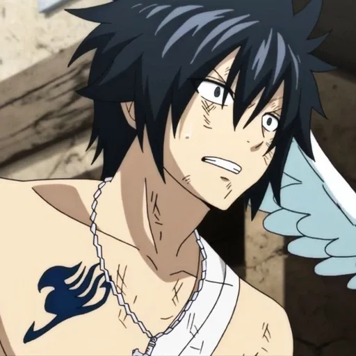 😮‍💨 Стикер «Gray Fullbuster» для Telegram