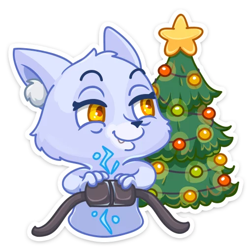 🎄 Стикер «Фрости» для Telegram