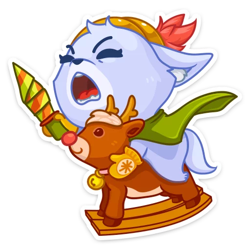 🗡 Стикер «Фрости» для Telegram