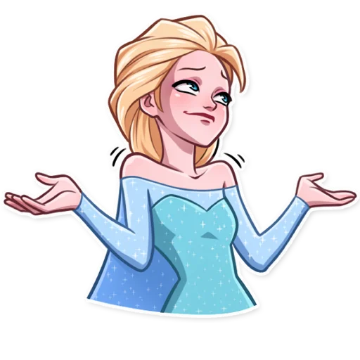 🤷‍♀ Стикер «Elsa» для Telegram