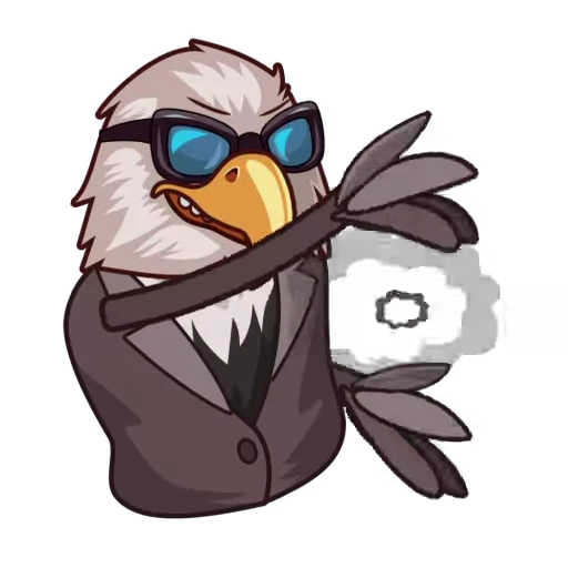 ☑ Стикер «С нами надежно» для Telegram