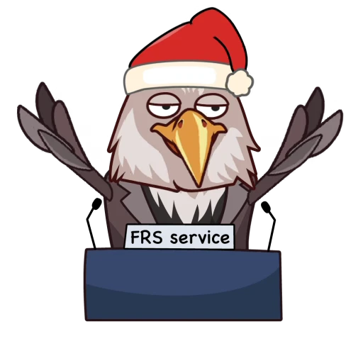 🎅 Стикер «С нами надежно» для Telegram