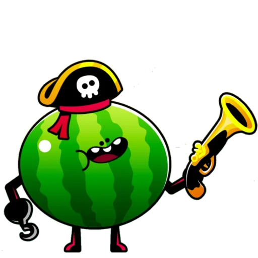 🍉 Стикер «Овощи» для Telegram