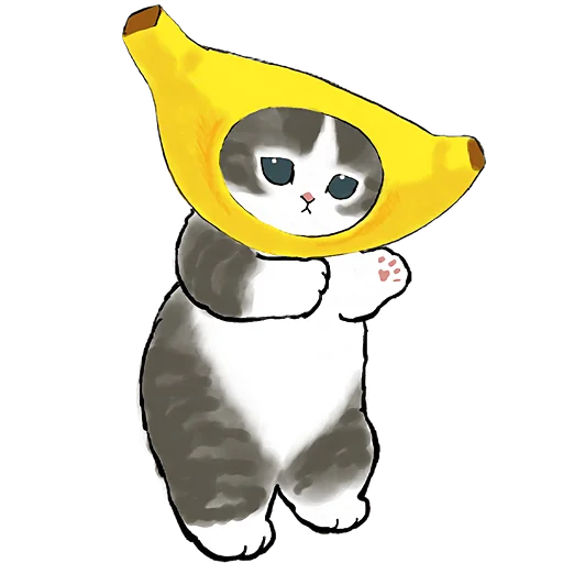 🍌 Стикер «Фруктовые котята» для Telegram