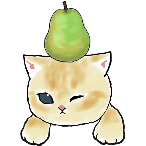 🍐 Стикер «Фруктовые котята» для Telegram