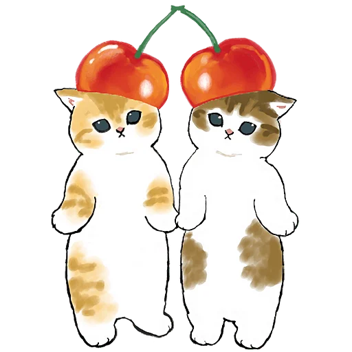 🍒 Стикер «Фруктовые котята» для Telegram