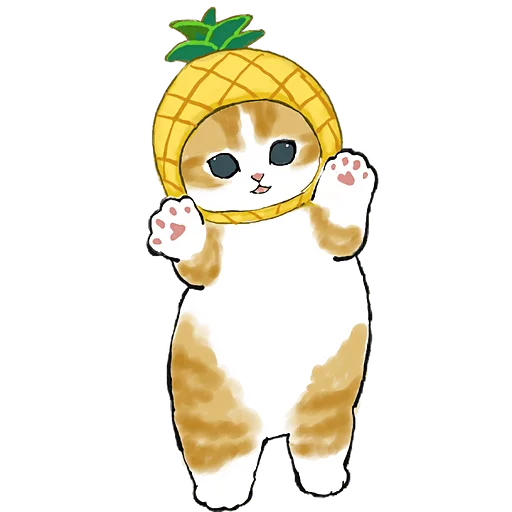 🍍 Стикер «Фруктовые котята» для Telegram