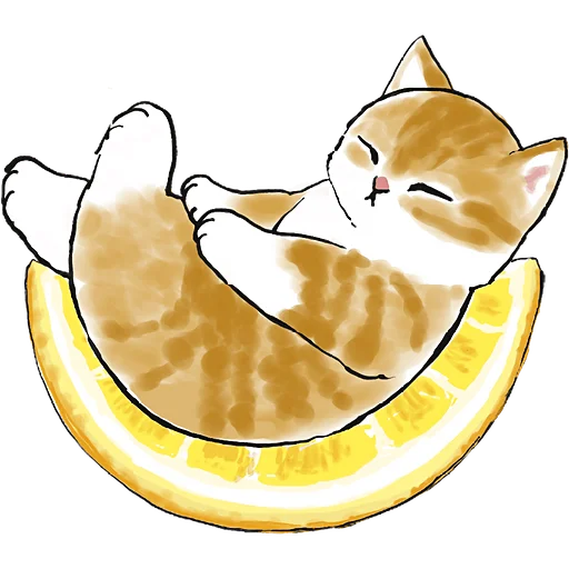 🍋 Стикер «Фруктовые котята» для Telegram