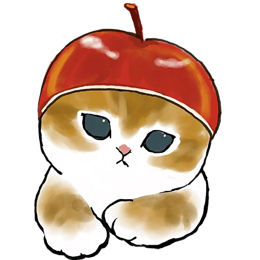🍎 Стикер «Фруктовые котята» для Telegram