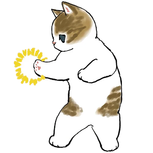 💪 Стикер «Фруктовые котята» для Telegram