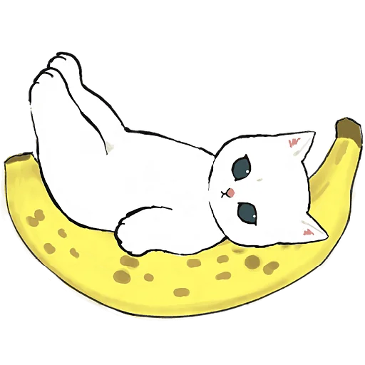 🍌 Стикер «Фруктовые котята» для Telegram
