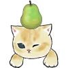 🍐 Эмодзи «Фруктовые котята» для Telegram
