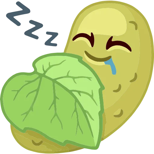😴 Эмодзи «Фруктовощи» для Telegram
