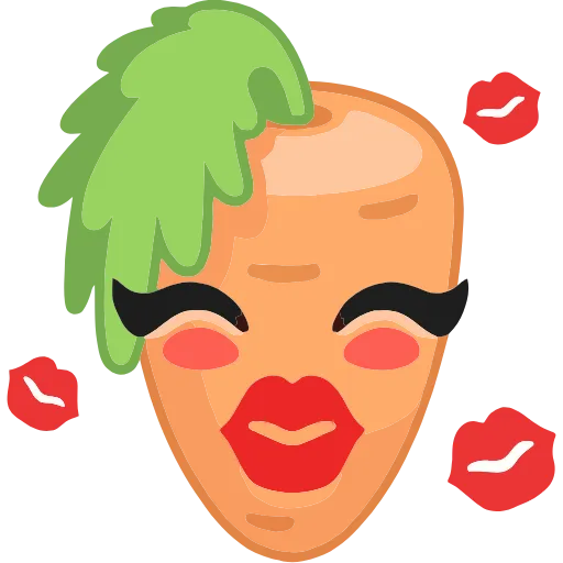 😘 Эмодзи «Фруктовощи» для Telegram