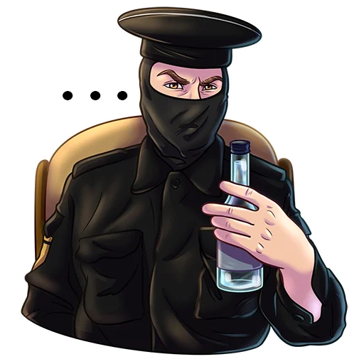 🤔 Стикер «ФСБшники Полковник» для Telegram