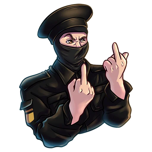🖕 Стикер «ФСБшники Полковник» для Telegram