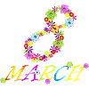 Стикер 28 С праздником, дорогие дамы нашего канала!! 💐