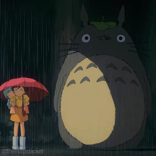 🌧 Стикер «Tonari no Totoro» для Telegram