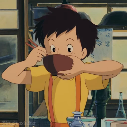 🍜 Стикер «Tonari no Totoro» для Telegram