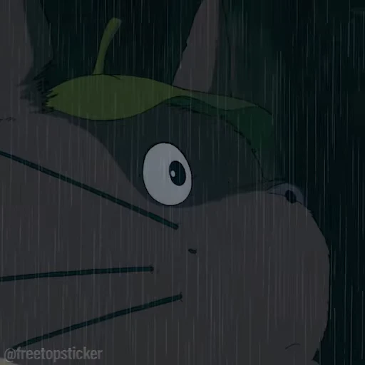 🌧 Стикер «Tonari no Totoro» для Telegram