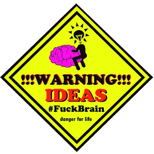 😱 Стикер «#FuckBrain» для Telegram