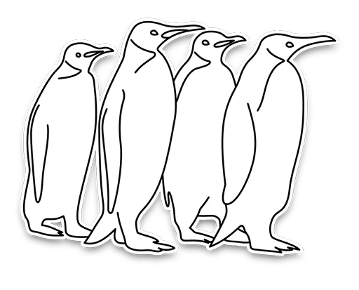 🐧 Стикер «Happy new fucking year» для Telegram