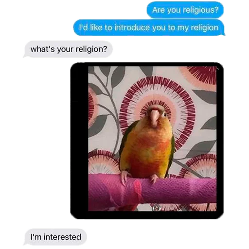 ❔ Стикер «Parrots» для Telegram