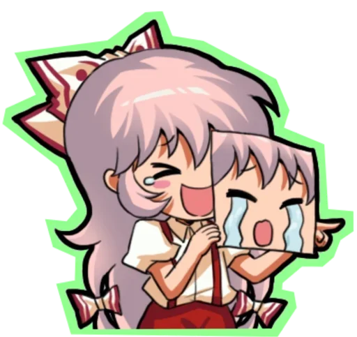 😍 Стикер «Fujiwara no Mokou - Touhou» для Telegram