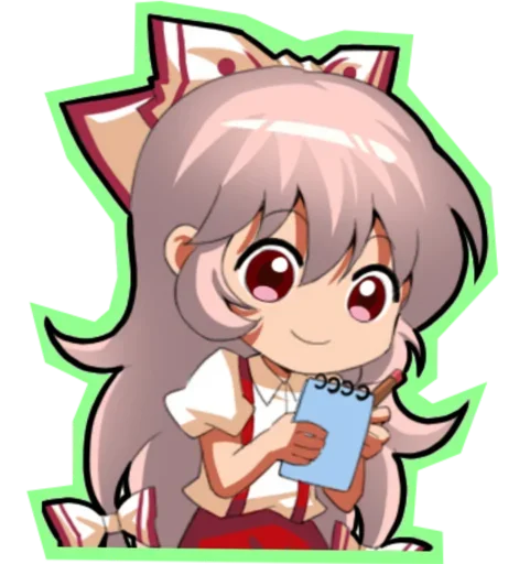 😍 Стикер «Fujiwara no Mokou - Touhou» для Telegram