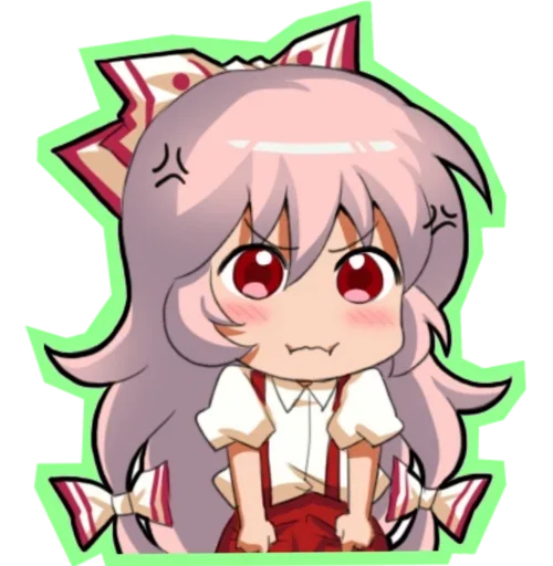 😂 Стикер «Fujiwara no Mokou - Touhou» для Telegram