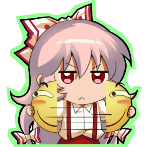 😍 Стикер «Fujiwara no Mokou - Touhou» для Telegram
