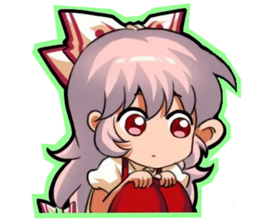 😍 Стикер «Fujiwara no Mokou - Touhou» для Telegram