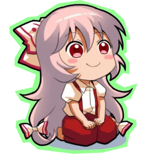 😍 Стикер «Fujiwara no Mokou - Touhou» для Telegram