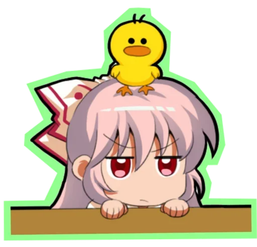 😍 Стикер «Fujiwara no Mokou - Touhou» для Telegram