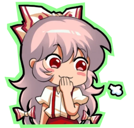 😍 Стикер «Fujiwara no Mokou - Touhou» для Telegram