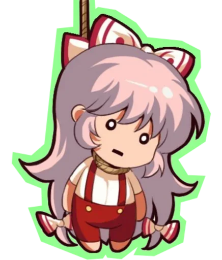 😍 Стикер «Fujiwara no Mokou - Touhou» для Telegram