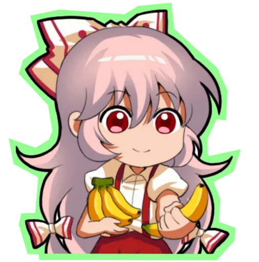 😍 Стикер «Fujiwara no Mokou - Touhou» для Telegram