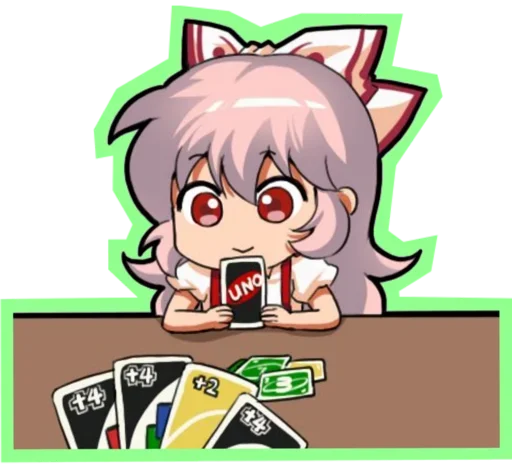 😍 Стикер «Fujiwara no Mokou - Touhou» для Telegram