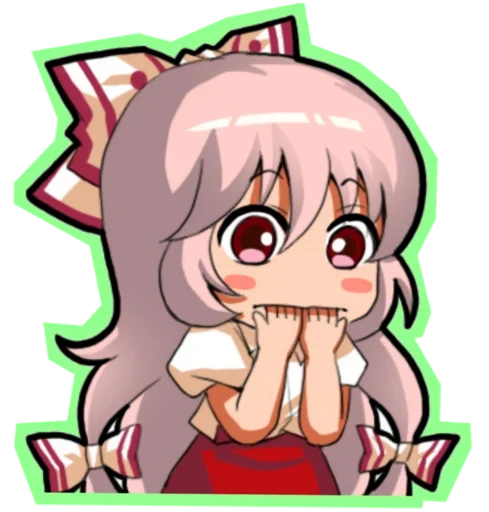 😍 Стикер «Fujiwara no Mokou - Touhou» для Telegram