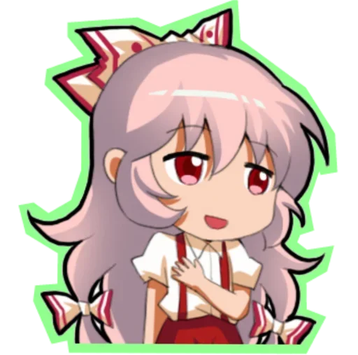 😍 Стикер «Fujiwara no Mokou - Touhou» для Telegram