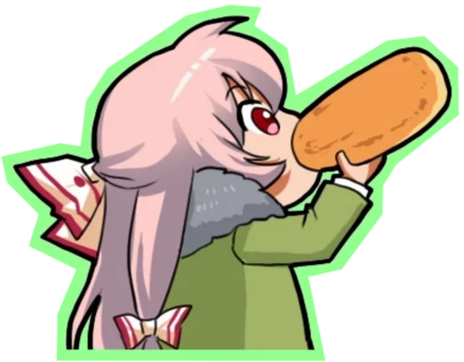 😘 Стикер «Fujiwara no Mokou - Touhou» для Telegram