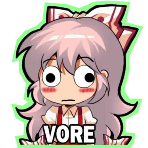 😍 Стикер «Fujiwara no Mokou - Touhou» для Telegram
