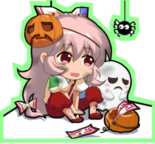 😍 Стикер «Fujiwara no Mokou - Touhou» для Telegram