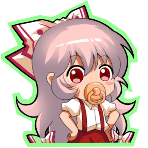 😍 Стикер «Fujiwara no Mokou - Touhou» для Telegram